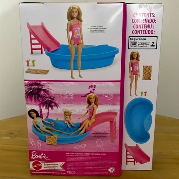 Barbie, Pool, and Slide Set - Brand New in Box - Picture 2 of 2